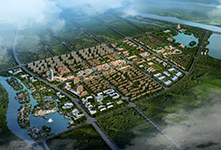 石嘴山市惠農道路設計鳥瞰