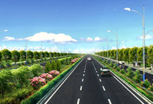 吳江南北干線路基標準橫斷面（春季）